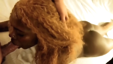 Sexy chick with huge tits fucks in a hot anal