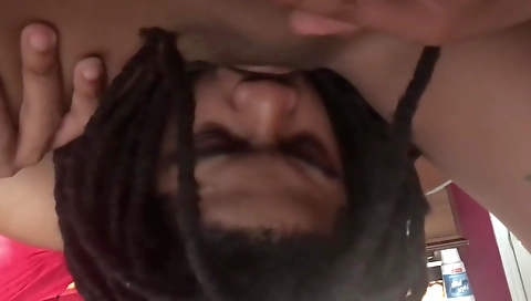 Sa jumper's cock in her mouth