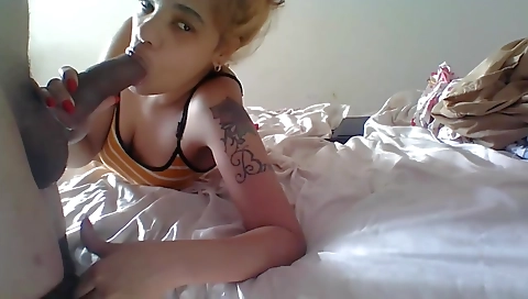 Married asian girl with big tits and a cum