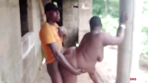 Sexy blonde girl's black guy