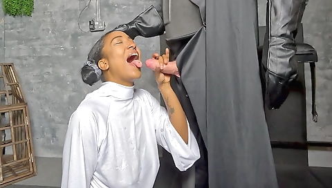 Sexy brunette hair with a massage