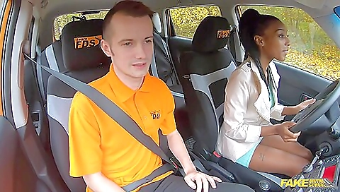 Ebony Learner Gets Stuck In Th